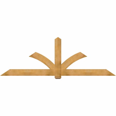 Ekena Millwork Redmond Rough Sawn Timber Gable Bracket, Western Red Cedar, 108"W x 36"H x 4"D x 6"F, 8/12 Pitch GBW108X36X0406RED00RWR